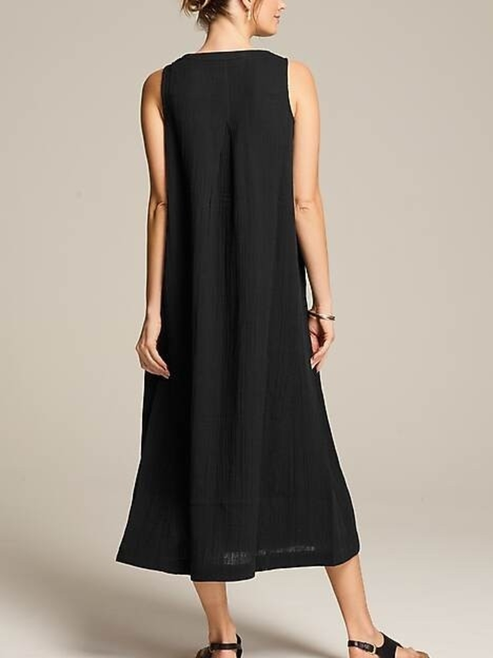J.Jill Pure Jill Double Gauze Midi Dress - Picture 2 of 6